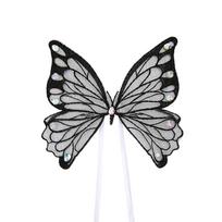 Valentine'S Day Cake Topper Decoration Handmade Big Butterfly Insert Queen Mother Happy Birthday Love Led Light Baking Supplies juoda