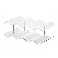Yousheng Cup Storage Rack, Multi-Layer Stacking Organizer, with Wavy Slot Design, Space Saving Desktop Bar Storage for Mugs Glasses Coffee A