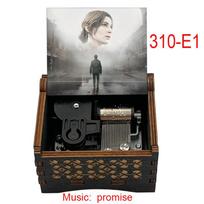 Vintage Silent Hill Game Music Box Wood Promise Melody Music Box Gifts for Girlfriend Fans Friends Family Birthday Home Decor (as the picture,Small)