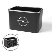 CIQ1 Two Water Cup Holder Multi Functional Tissue Storage Box For Opel Astra Insignia Mokka Zafira Corsa Vectra Antara Meriva juoda