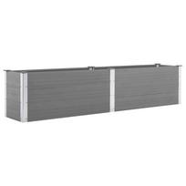 Garden Raised Bed 250 x 50 x 54 cm WPC Gray