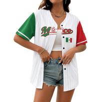 Unisex Baseball Jersey World Cup Print Adult Sports Shirt Button Front Athletic Top Short Sleeve Casual Wear L armijos žalia spalva