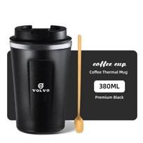 apx6 Car Logo Thermos Cup High Quality Insulated Thermos Double Wall Thermal Iced Travel Cup For Volvo V50 S60 S90 S80L EX30 V40 XC90