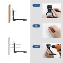 Bike Stands Wall Mount Bicycle Stand Holder Mountain Bike Rack Stands Hanger Hook Storage Bicycle Hanger Garage Ceiling Storage A