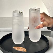 Transparent Coffee Cup Cocktail Glasses Vertical Grain Phnom Penh Glass Water Cup Juice Cup Coffee Cups 1PCS