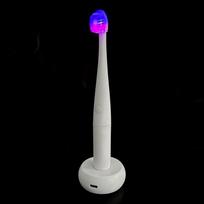 Pro Customization 2 in 1 Dual Wavelength Red & Blue Light Therapy Toothbrush with LED Lights Oral Care Rechargeable USB-C balta