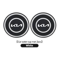 ARF3  For KIA Car Water Cup Slot Car Coaster Decoration Anti Slip Mat Pad Rio K5 K2 Sportage Ceed Sorento Picanto Stinger Soul