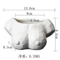 Art Succulent Flower Pot Ceramic Creative Personality Plant Human Body Flower Tool plants not included