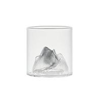 Chinese style Whisky Glass Cup 3D Mountain Water Glass Glacier Mug Vodka Wine Cup Glass Artwork Gift Whisky Bottle Drinkware Hot 170ml