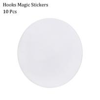 10PCS Silicone Washable Powerful Suction Cup Double Sided Adhesive Wall Sticker Hooks Magic Stickers 10PCS