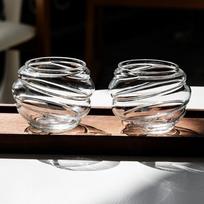 2PCS 250ml High Borosilicate Glass Cups Heat-resistant Tea Tasting Cups Coffee Cups  Home Bar 2PCS