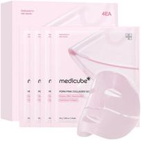 medicube Salmon DNA PDRN pink collagen jelly gel mask | overnight face mask for glass glow skin- elasticity, hydrating, firming and moisturizing |