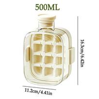Ice Bottle Cup 2-in-1 Cold Coffee Making Ice Making Mold for Travelers Bartenders Home Office Parties Camping Beach Picnic Road