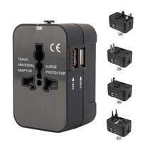 Universal Travel Adapter Multi-pin Plug Dual USB 2 Port Power Outlet Charger Converter EU US UK AU Plug Available juoda