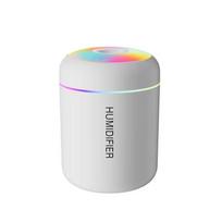 180ML Mini Air Humidifier USB Aroma Diffuser Essential Oil Purifier Mist Maker Colorful Lights humidificador For Home Car Office balta