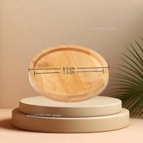 Flower Pot Tray Multi Bamboo Tray Wood Cup Pad Plant Pot Tray for Kitchen Decorative Plate Creative Coaster Coffee Cup Mat