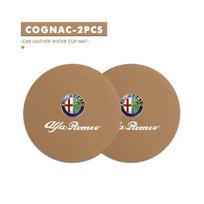 HSBJK1 2Pcs Car Coasters Anti-slip Water Cup Drink Holder Accessories For Alfa Romeo 159 Giulietta Giulia 147 Mito 156 159 166 GT