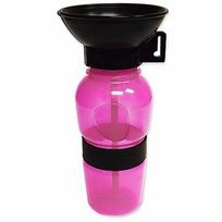 Portable Pet Water Cup With Leakproof Lid For Small Dogs And Cats On Outdoor Adventures rožinė