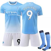 2627 No. 9 Haaland World Cup Manchester City Home Blue Jersey 16