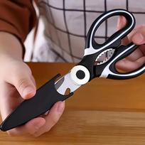 Premium Heavy Duty Stainless Steel Multifunctional Kitchen Scissors - Sharp Food Shears for Pizza, Salad, Chicken juoda