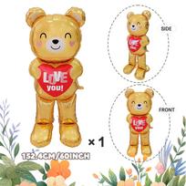 60 inch Love Bear Aluminum Film Balloon for Valentine's Day Confession Decoration, Birthday Balloon, Christmas Shower Decoration Other