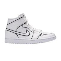 Jordan 1 Mid irizacinis atspindintis baltas (Moteriškas) 37.5 white