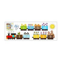Traukinio rašto sienų lipdukai Anti-demed PVC numerio mokymosi sienos lipdukas Wall Sticker