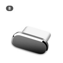 C tipo USB kištukas nuo dulkių, USB C prievado kištukas nuo dulkių, suderinamas su C tipo įkrovikliu type-c pilka spalva