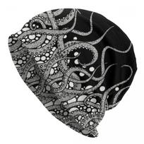 Siaubo pabaisos čiuptuvai Cthulhu kaukolės Beanies kepurės Unisex žiemos šilta mezgimo kepurė Hip-hop suaugusiems kepuraitės kepuraitės lauke Beanies Hat gray