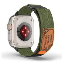 Nailoninis dirželis Apple Watch Ultra 2 49/45/42/44/40/41mm kilpinė apyrankė Correa, skirta iWatch Series 9 ultra 8 7 se 6 5 4 3 2 1 Band 38mm 40mm 41mm žalia