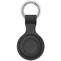 Silikoninis raktų pakabukas Apple Airtags dėklui Apsauginis dangtelis Apple Airtag air tag sekliui lokatoriui Įrenginys Apsauga nuo pametimo Buferio apvalkalas juoda