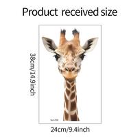 Elektrostatinės UV žirafos stiklo durys ir langai namų sienų dekoravimo sienų lipdukai 24*38CM/fun-f38
