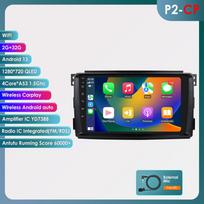 Hizpo Carplay 4G7862 Android 13 Car Radio for Smart Fortwo 451 2005 -2015 Multimedia Video Player GPS 2din Autoradio  Intelligent Screen DVR Cam RDS P2CP 4Core 2G 32G