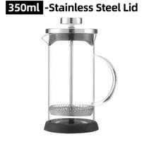 French Press Coffee Pot With Filter 350-1000ml Hand Brewing Coffee Pot Borosilicate Glass Percolator Coffee Maker Tea Milk Pot