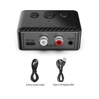 Bluetooth 5.4 Audio Receiver 3.5mm AUX RCA USB U-Disk Stereo Music Wireless Audio Adapter For PC TV Car Kit Speaker Amplifier Without RCA line