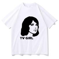 Klasikinis TV Mergaitės Marškinėliai Mada Juokingi Vyrai Moterys Apranga Drabužiai Vasariniai Viršutiniai Drabužiai Vintage Unisex Medvilniniai Grafiniai Marškinėliai M gray