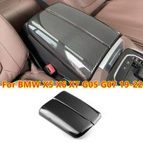For BMW X5 X6 X7 G05 G07 - Carbon Fiber Center Armrest Console Box Cover