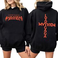 Singer Lady Gaga Casual Letters Print Mens Clothing Punk Tracksuit Streetwear Humor Y2k Aesthetic Pop Sweatshirt Hoodies S