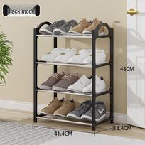 Compact Multi-layer Shoe Rack: Sturdy, Dustproof Design for Home & Dorm Entryways. Perfect for Small Spaces.