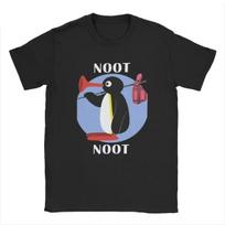 2026 New Noot Pingu Tshirt Men Women Vintage TShirts Round Neck Penguin Tee Shirt Harajuku Clothes Classic Womens Clothing S