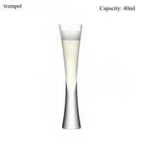 Hourglass Shape Glass Cup Tall Elegant Champagne Flute for Juice Beer Cocktail Home Bar Party Wedding