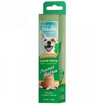 Tropiclean Fresh Breath Clean Teeth Gel Peanut Butter - burnos higienos gelis šunims, su žemės riešutų sviesto kvapu