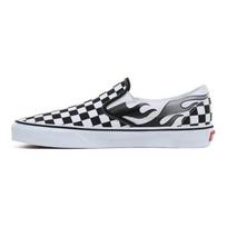 Vans Slip-On Checkerboard Flame Classic Low-Top Unisex Skate Shoes Black White VN0A4BV3SX7 44