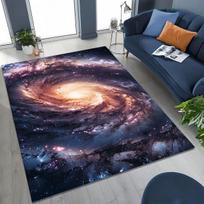 Svajingas Galaktikos Visatos Kosmoso Žvaigždžių Kilimas, Juodosios Skylės Žemės Neslystanti Grindų Kilimėlis Vaikams, Dekoratyvinis Namų Kambario Kilimas 40x60cm
