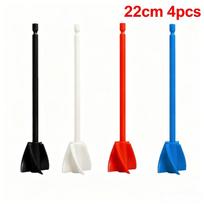4Pcs Abs Plastic Paint Mixing Propeller Rod Epoxy Resin Mixer Stirring Rod 12.5/16.5/22Cm Paint Mixer Electric Drill Attachment 165mm 4pcs