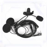 2 Pin K Plug Kenwood Baofeng Puxing Helmet Headset PTT Mic Telephone Headset for Walkie Talkie Handheld Two Way Radio for SP221027120699&No juoda