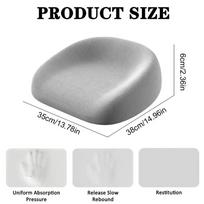 Child Booster Seat Baby Toddler Booster Seat Cushion Cotton Kid Heightening Dining Chairs Pad Booster Cushion Mat with Strap pilka