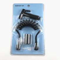 Kawal Stainless Steel Bidet Sprayer Gun Water Flow Control Energy-Saving Easy Clean Shattaf Diaper Sprayer for Bathroom (Black,304 Stainless steel) juoda