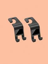 2/4Pcs 360° Rotatable Car Seat Back Hook Dual Use Hanger Tablet Bracket Universal Car Interior Headrest Hook Space Saver