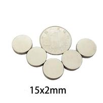 10/20/50pcs 15X2mm 15mm Diameter 2mm Thick, Round Magnets for Fridge, Whiteboard, Office, Home Use